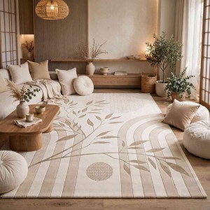سجاد مودرن انتيك تركي N0633A بيج غامق مقاس 150*220