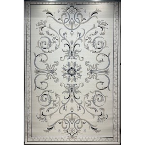 Turkish Deluxe Rug 9688E Anthracite Cream Size 200*200