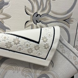 سجاد تركي ديلوكس 9688E كريم انتراسيت مقاس 400*500