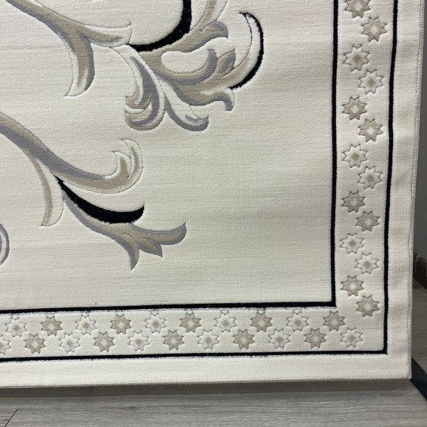 سجاد تركي ديلوكس 9770A كريم انتراسيت مقاس 250*350