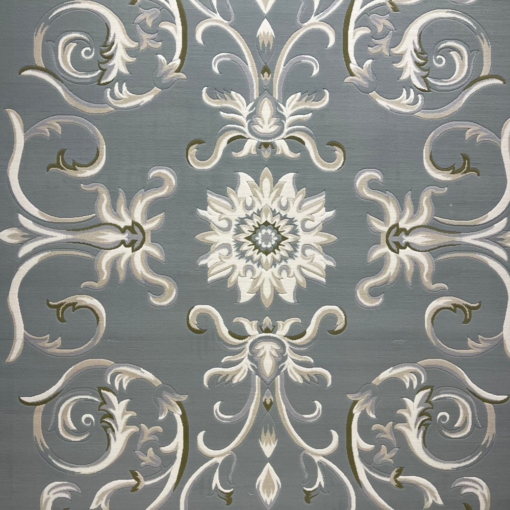 سجاد تركي ديلوكس 9688E كريم سماوي مقاس 200*200