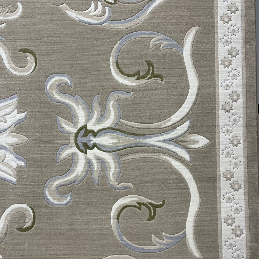 سجاد تركي ديلوكس 9770A كريم بني مقاس 200*200