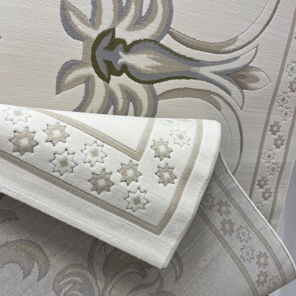 سجاد تركي ديلوكس 9770A كريم مقاس 200*200