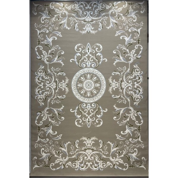 Turkish Deluxe Rug 9688E brown Cream Size 400*500