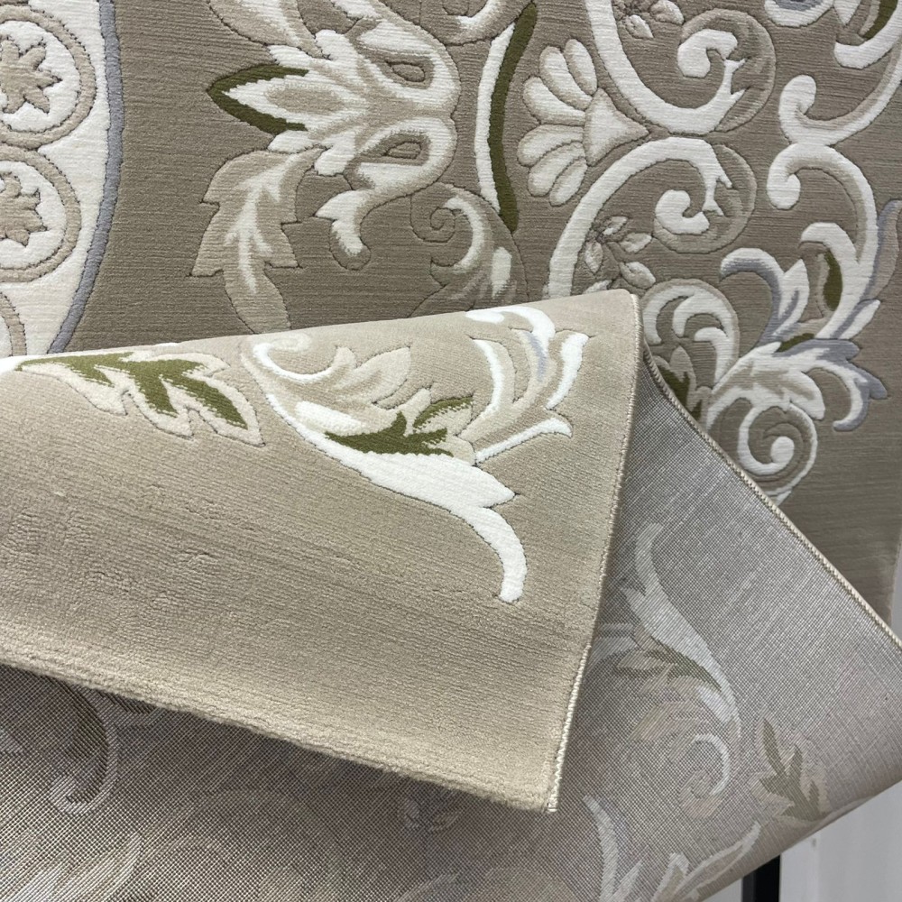 سجاد تركي ديلوكس 9688E كريم بني مقاس 400*500