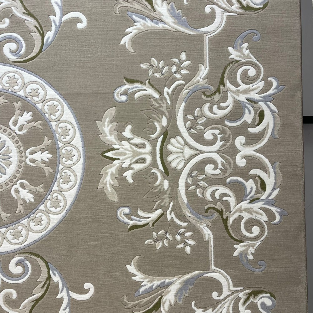 سجاد تركي ديلوكس 9688E كريم بني مقاس 400*500