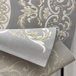 سجاد تركي ديلوكس 9688E كريم سيلفر مقاس 200*300