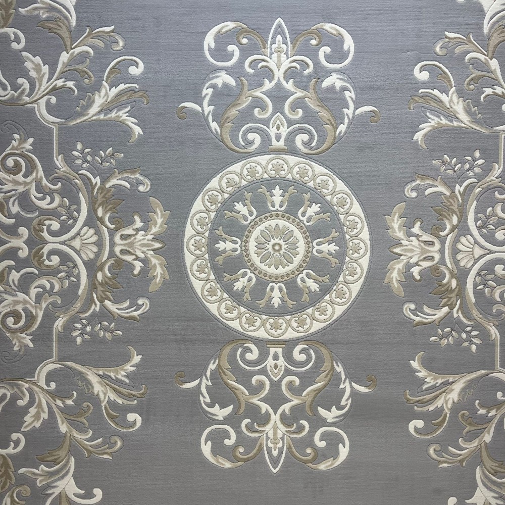 سجاد تركي ديلوكس 9688E كريم سيلفر مقاس 200*300