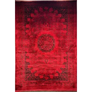 سجاد تركي بخارى قندهار افغاني P1619 احمر غامق مقاس 300*500