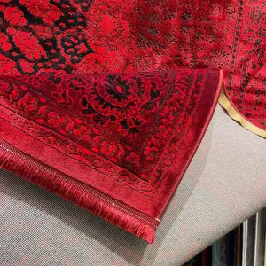 سجاد تركي بخارى قندهار افغاني P1619 احمر غامق مقاس 300*500