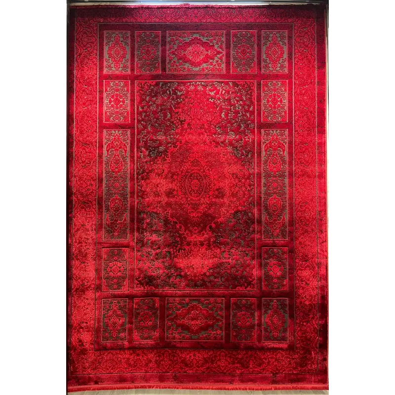 سجاد تركي بخارى قندهار افغاني P1620 احمر غامق مقاس 250*350