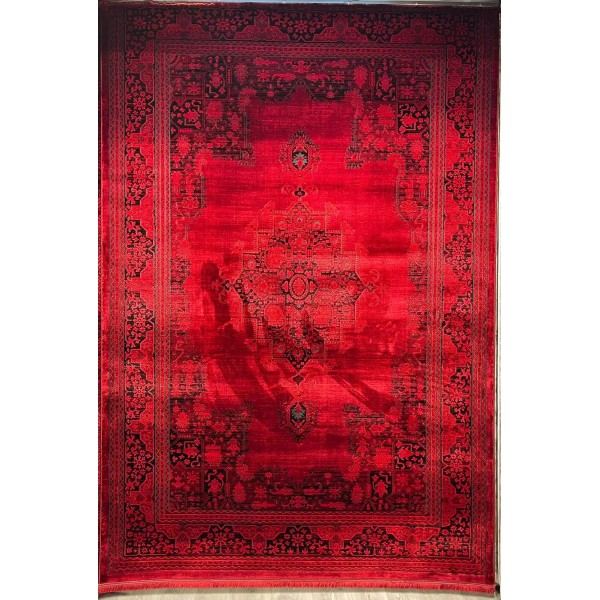 سجاد تركي بخارى قندهار افغاني P1448 احمر غامق مقاس 300*500