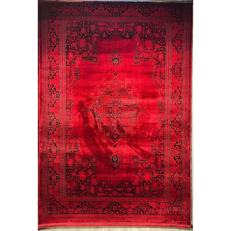 Turkish Bukhara Kandahar Afghani Rug P1448 Dark Red Size 100*300