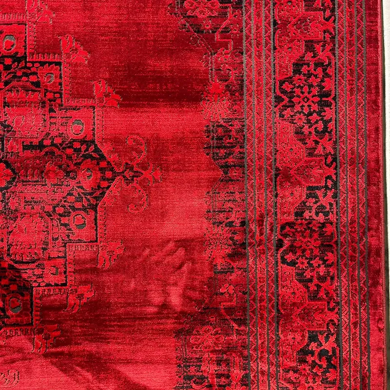 Turkish Bukhara Kandahar Afghani Rug P1448 Dark Red Size 100*300