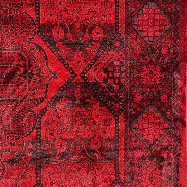 سجاد تركي بخارى قندهار افغاني P1661 احمر غامق مقاس 50*80