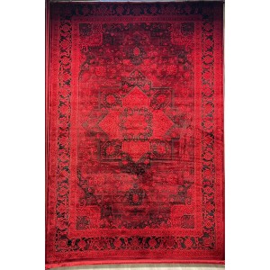 Turkish Bukhara Kandahar Afghani Rug P1664 Dark Red Size 200*300