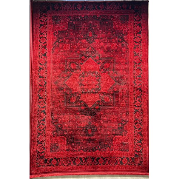 سجاد تركي بخارى قندهار افغاني P1664 احمر غامق مقاس 300*500
