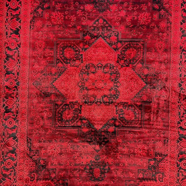 سجاد تركي بخارى قندهار افغاني P1664 احمر غامق مقاس 300*500