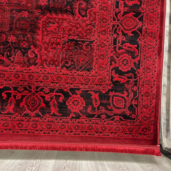 سجاد تركي بخارى قندهار افغاني P1664 احمر غامق مقاس 300*500