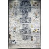 سجاد تركي اطفال كيدز 52645A اللون ابيض رصاصي فاتح مقاس 150*150