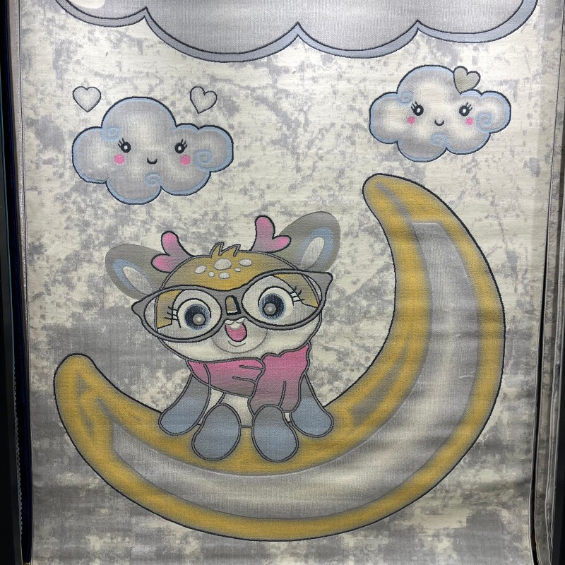 Turkish childrens rug Kids 52660A pink white color size 300*400
