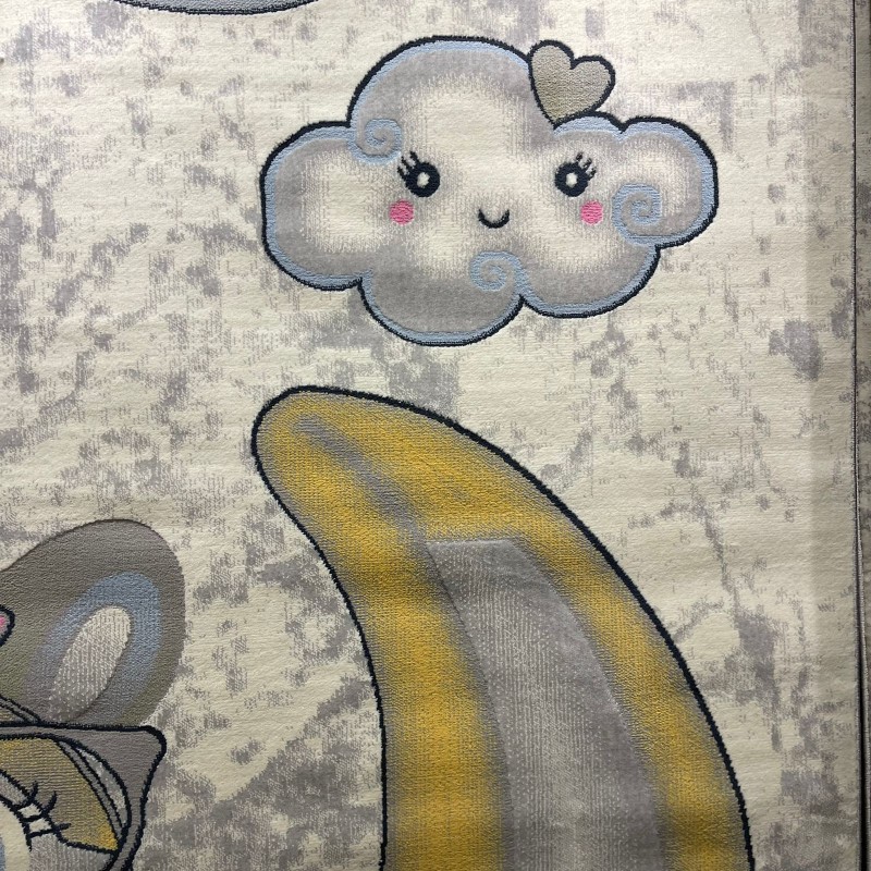 Turkish childrens rug Kids 52660A pink white color size 300*400
