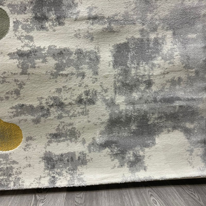 Turkish childrens rug Kids 40679A Light gray white color size 80*150