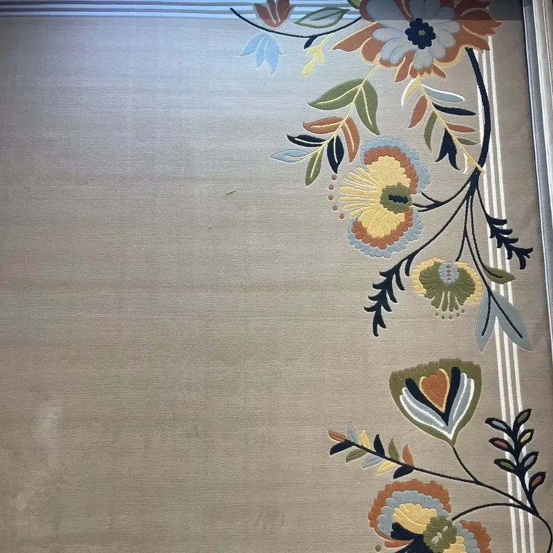 Turkish designer rug Nova 9938A Brown Cream size 100*200