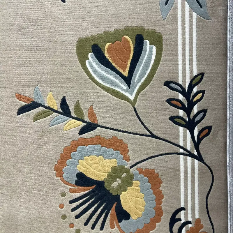 Turkish designer rug Nova 9938A Brown Cream size 100*200