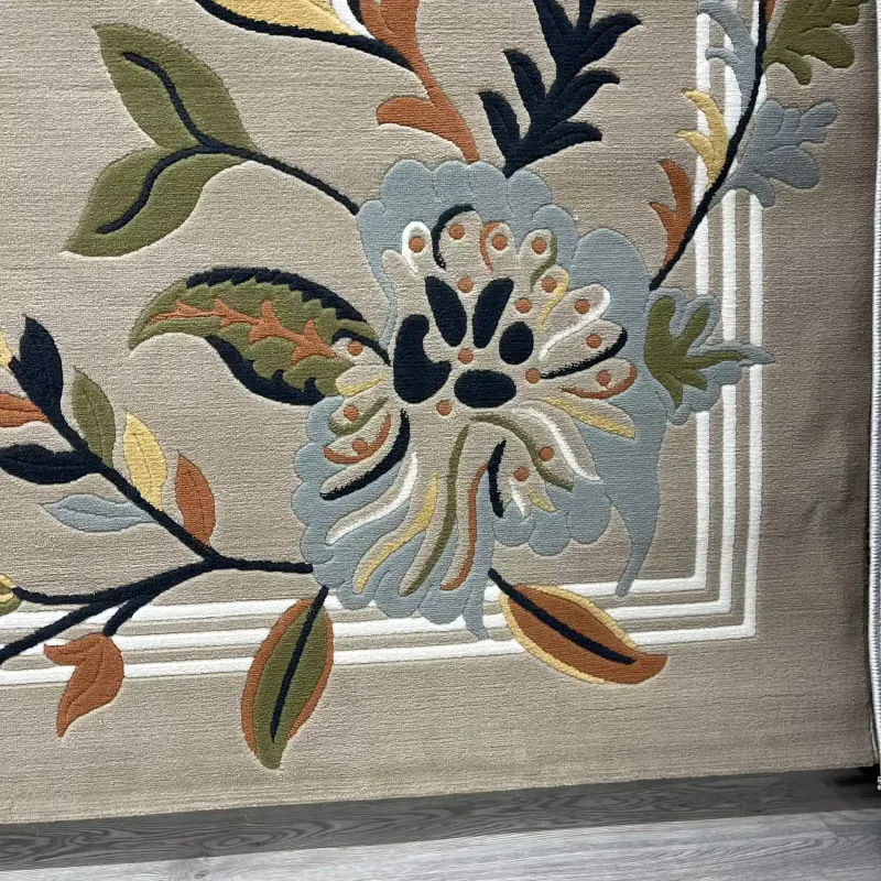 Turkish designer rug Nova 9938A Brown Cream size 100*200