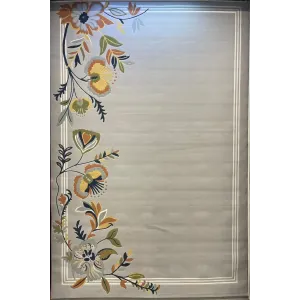 Turkish designer rug Nova 9938A cream silver size 100*200