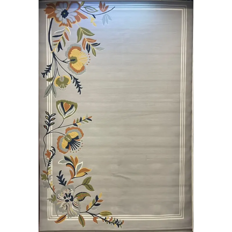 Turkish designer rug Nova 9938A cream silver size 300*400