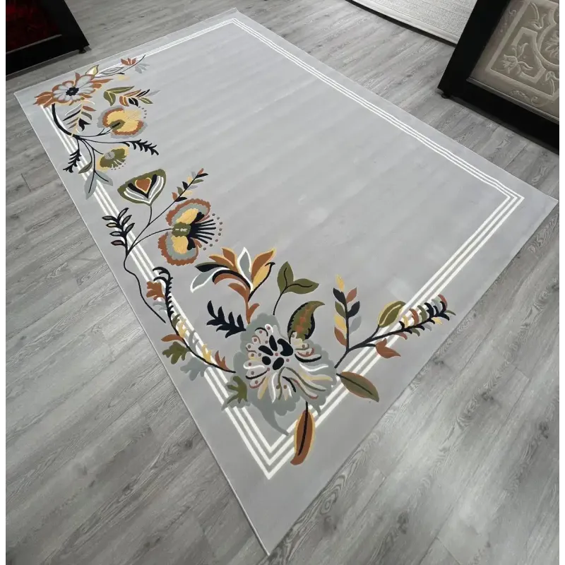 Turkish designer rug Nova 9938A cream silver size 300*400
