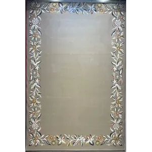 Turkish designer rug Nova 9940A Brown Cream size 400*500