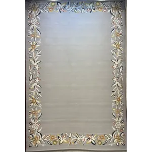 Turkish designer rug Nova 9940A cream silver size 400*500