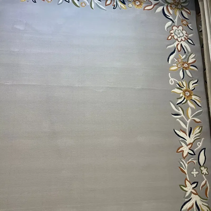 Turkish designer rug Nova 9940A cream silver size 150*220