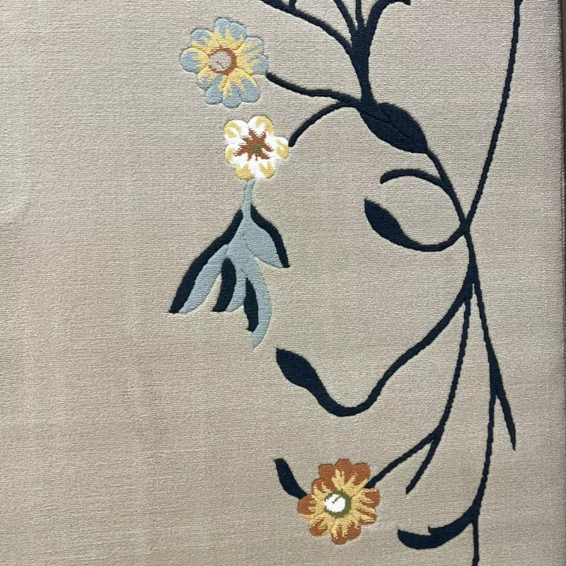 Turkish designer rug Nova 9943A Brown Cream size 50*80