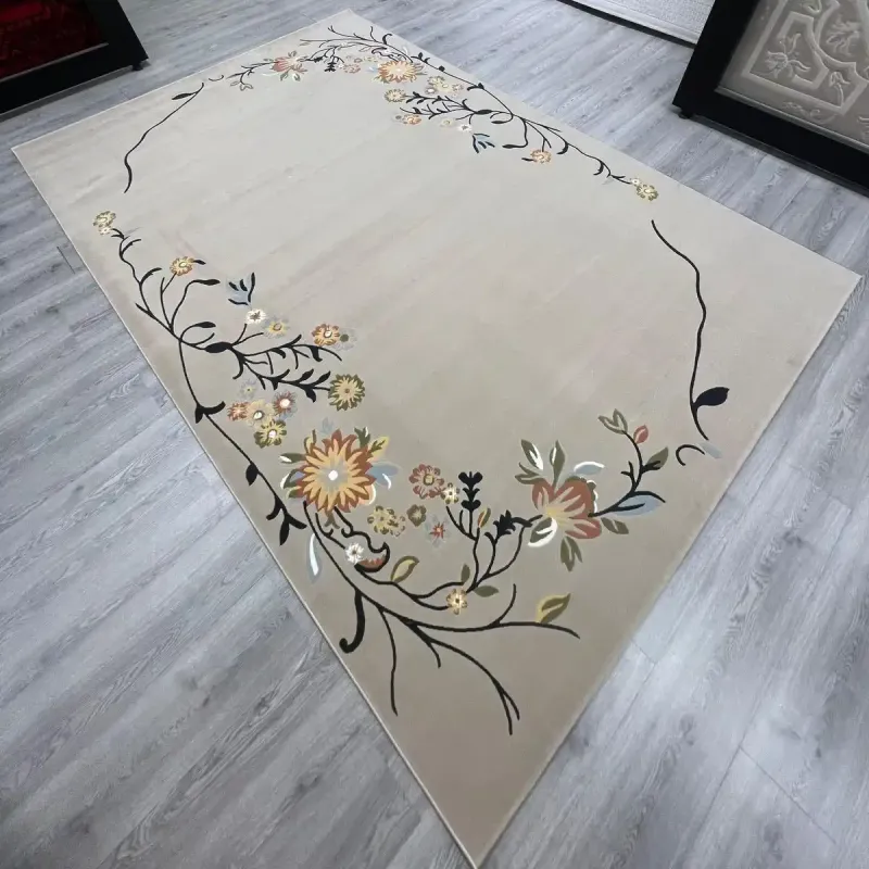 Turkish designer rug Nova 9943A Brown Cream size 50*80