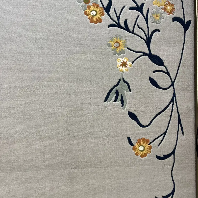 Turkish designer rug Nova 9943A cream silver size 50*80