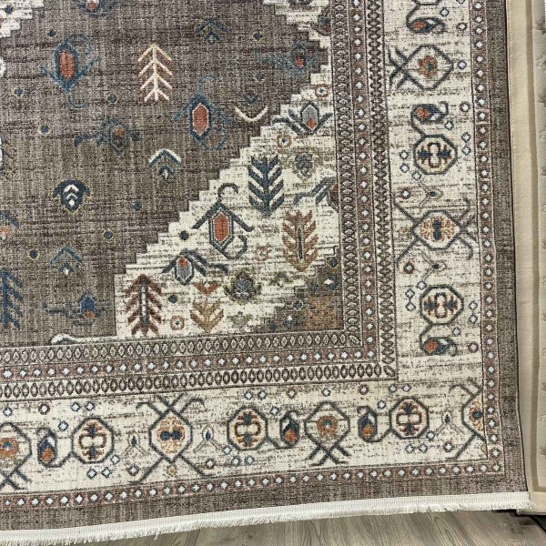 سجاد بوهيمي نوفكس تركي  H7476A بني مقاس 300*500 سم