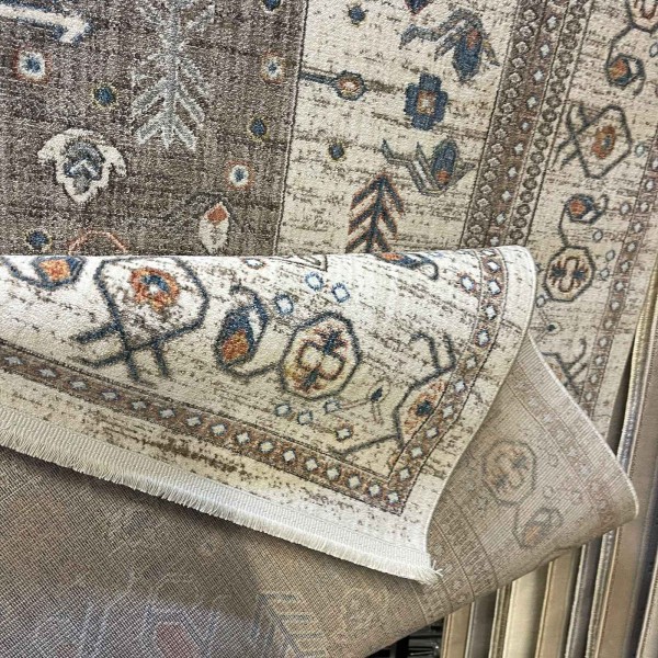 Turkish Bohemian NOVEX Rug H7476A cream Size 400*500