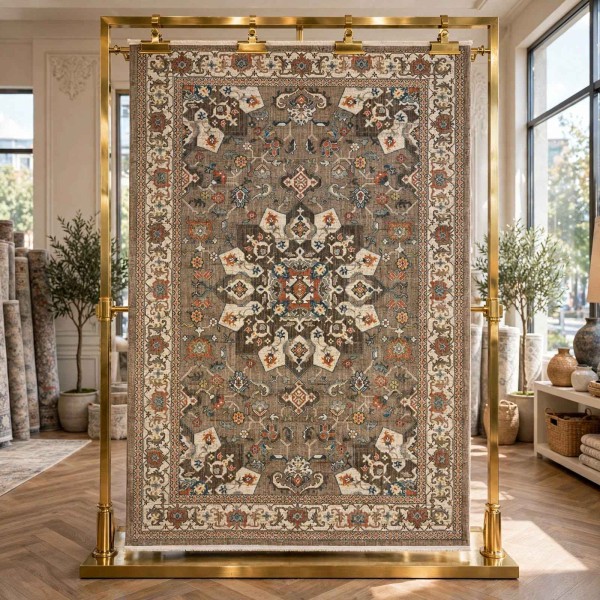 Turkish Bohemian NOVEX Rug H7479A BROWN Size 300*400