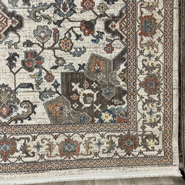 سجاد بوهيمي نوفكس تركي  H7479A كريم مقاس 100*200 سم