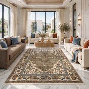 Turkish Bohemian NOVEX Rug H7480A BROWN Size 250*350