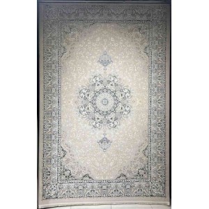 Turkish rug Iranian lux 9024H sky blue color size 50*80