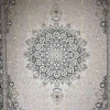 Turkish rug Iranian lux 9054H sky blue color size 300*400
