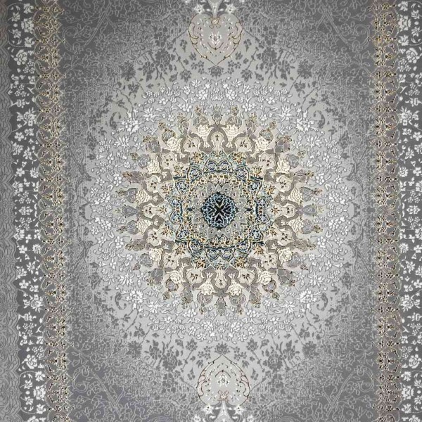 Turkish rug Iranian lux 6758h sky golden color size 100*200