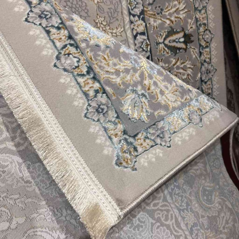 Turkish rug Iranian lux 7988H sky golden color size 300*500