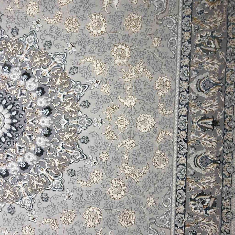 Turkish rug Iranian lux 7988H sky golden color size 300*500