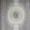 Turkish rug Iranian lux 6758H sky blue color size 50*80